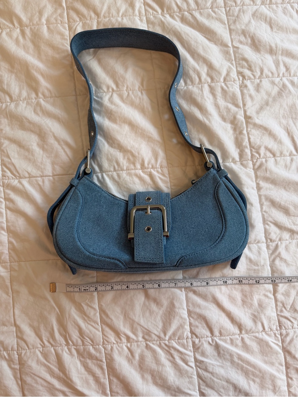OSOI denim brocle bag